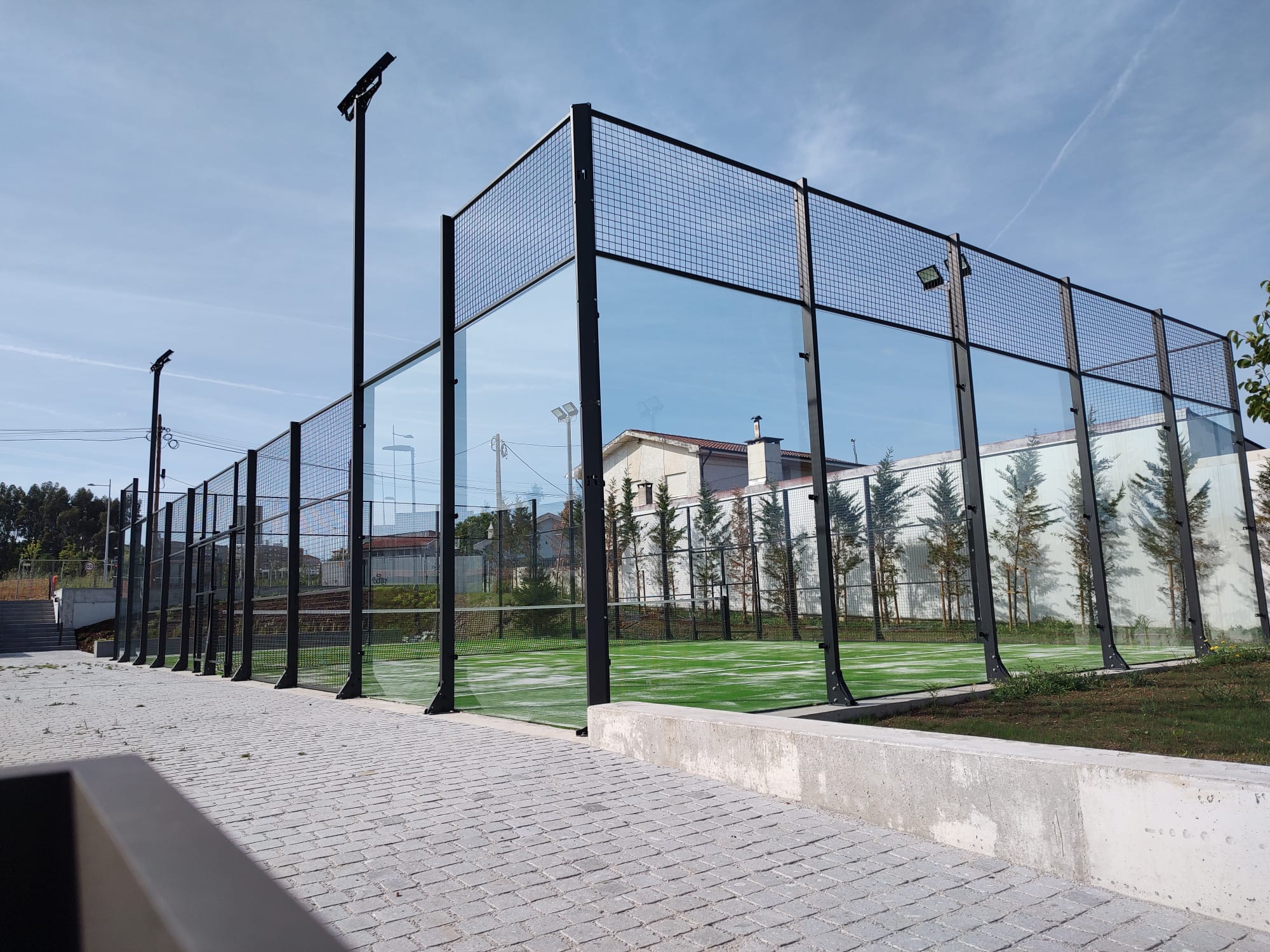 Court Builders of the Rockies - InCourts Padel Residential Outdoor - Santome Family - Atherton, CA